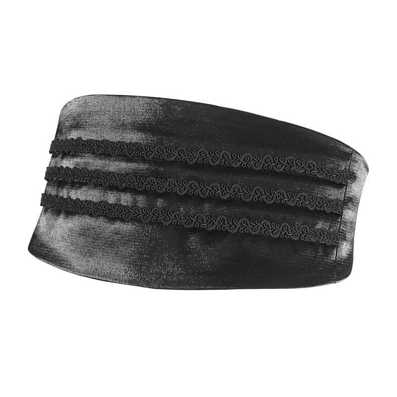 DEVIL FASHION Men's Gothic Braided Buckle Girdle