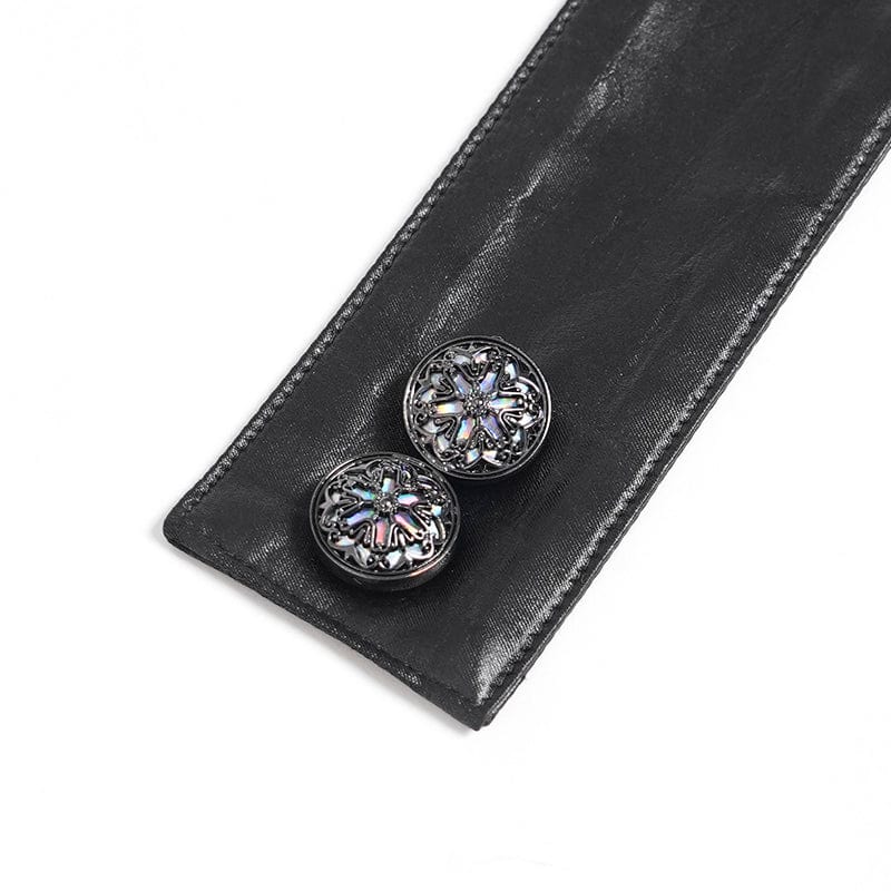 DEVIL FASHION Men's Gothic Irregular Batlike Layered Necktie