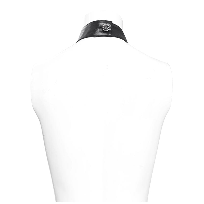 DEVIL FASHION Men's Gothic Irregular Batlike Layered Necktie