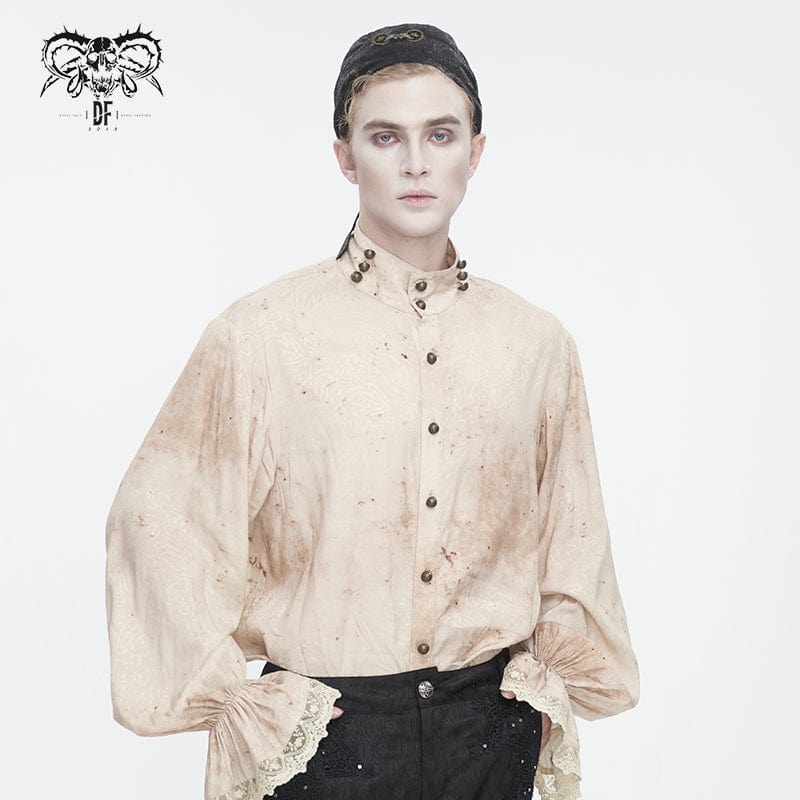 DEVIL FASHION Men's Punk Gear Lace-up Beanie