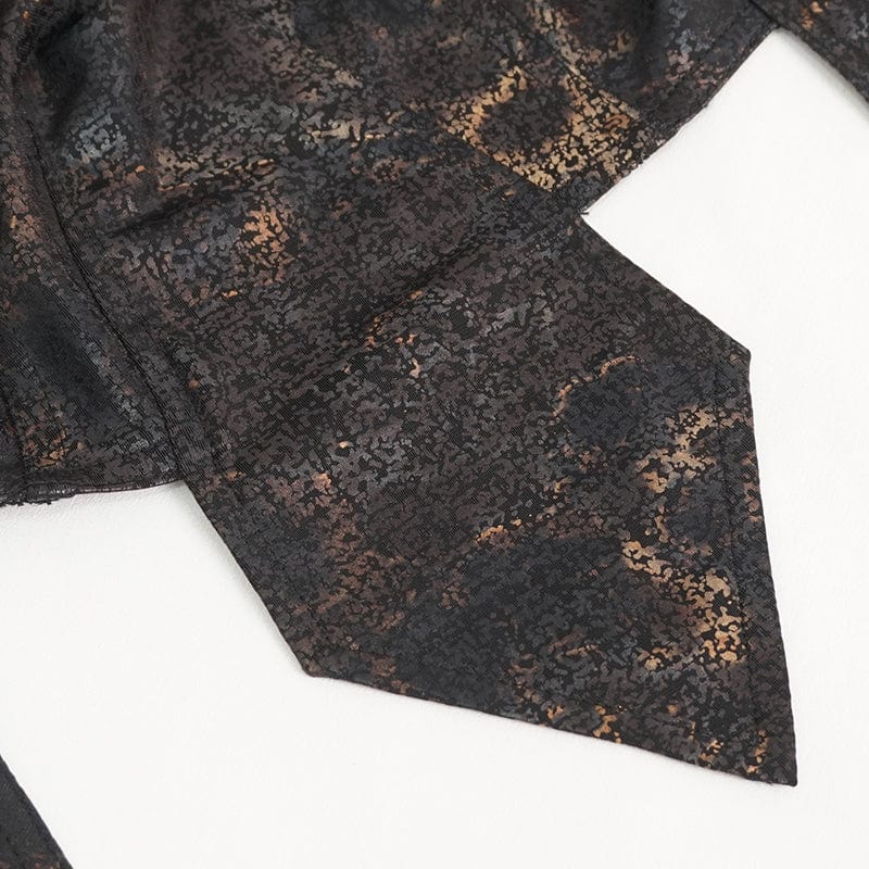 DEVIL FASHION Men's Punk Gear Lace-up Beanie