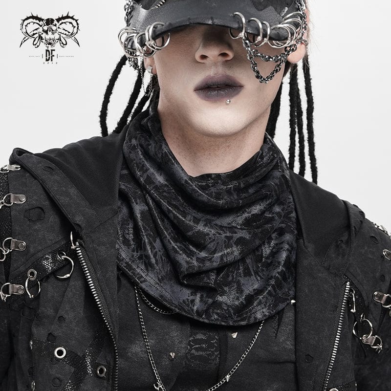 DEVIL FASHION Men's Punk Printed Mask Scarf
