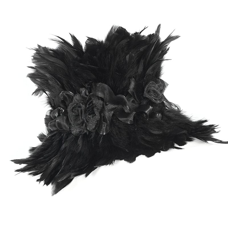 DEVIL FASHION Unisex Gothic Feather Collar