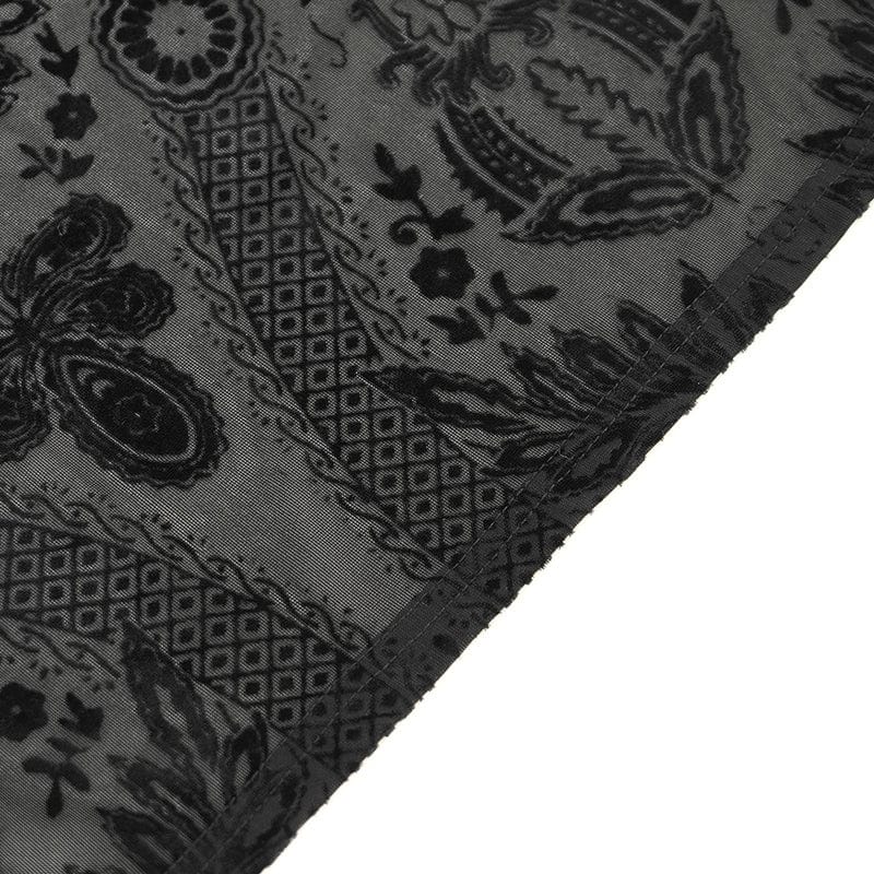 DEVIL FASHION Women's Gothic Cheongsam Collar Side Slit Halterneck Prom Dress