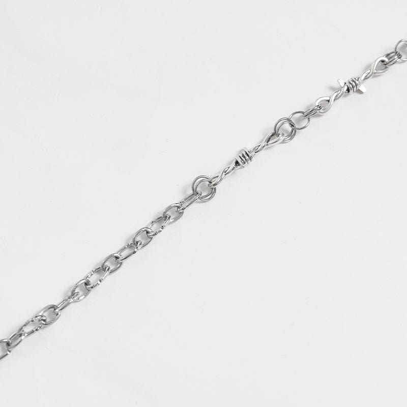 DEVIL FASHION Women's Punk Chain Red Pendant Necklace