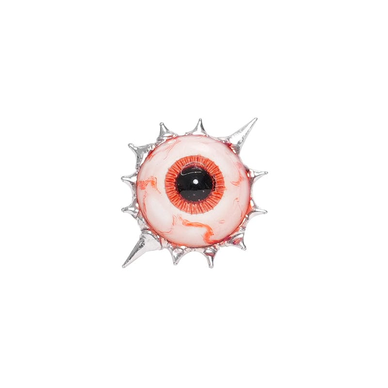 DEVIL FASHION Women's Punk Eyeball Ring with Thorns