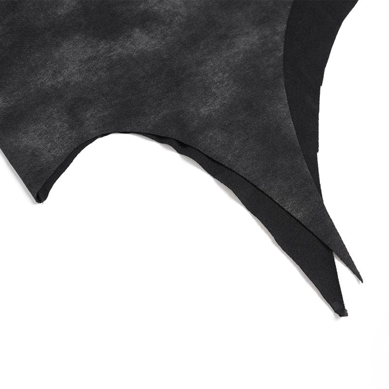 DEVIL FASHION Women's Punk Hitt Printed Irregular T-shirt