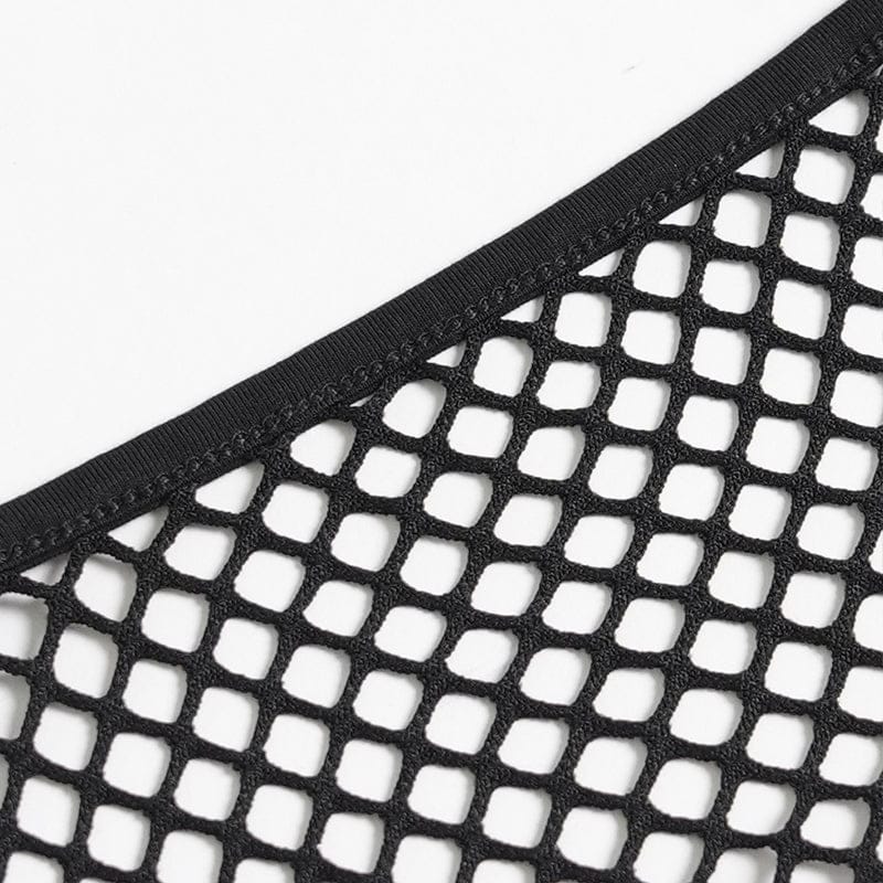 DEVILFASHION Women's Punk Heart Buckle-up Zip Bustier