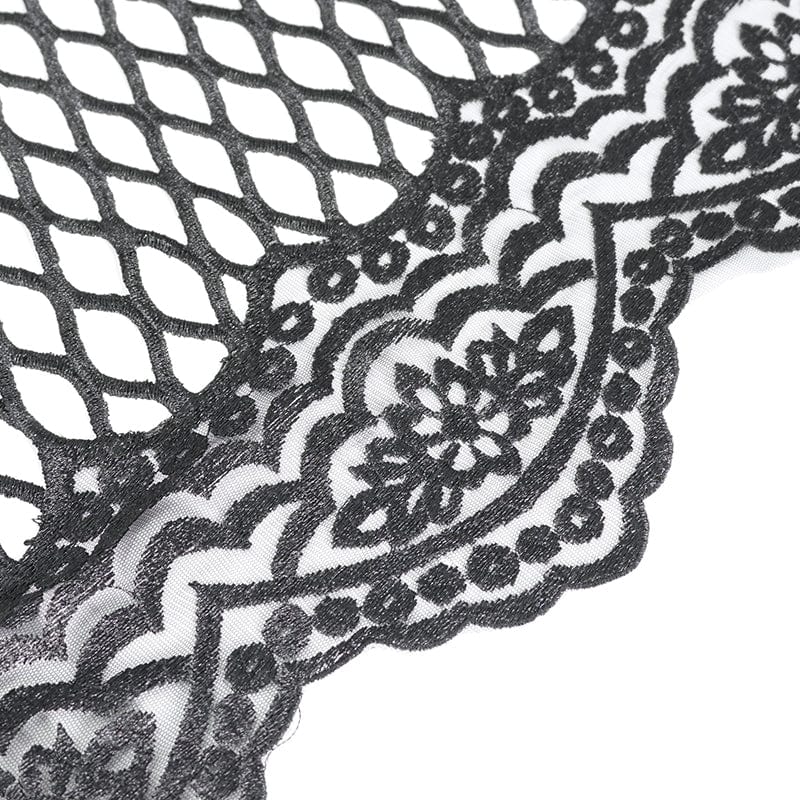 EVA LADY Women's Gothic Off Shoulder Rose Beaded Velvet Black Dress