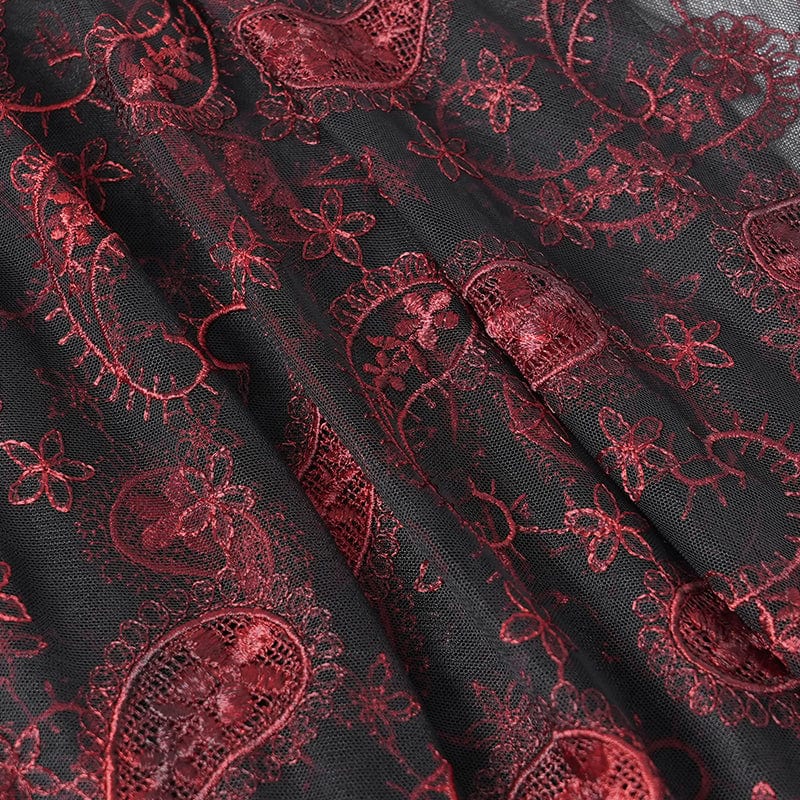 EVA LADY Women's Gothic Rose Beaded Mesh Headwear