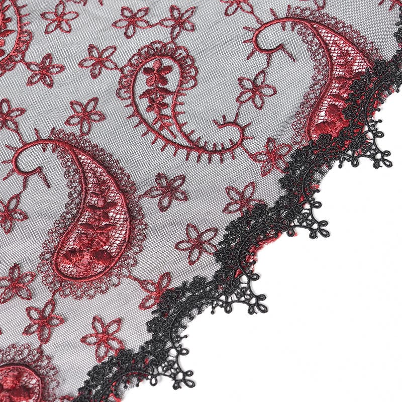 EVA LADY Women's Gothic Rose Beaded Mesh Headwear