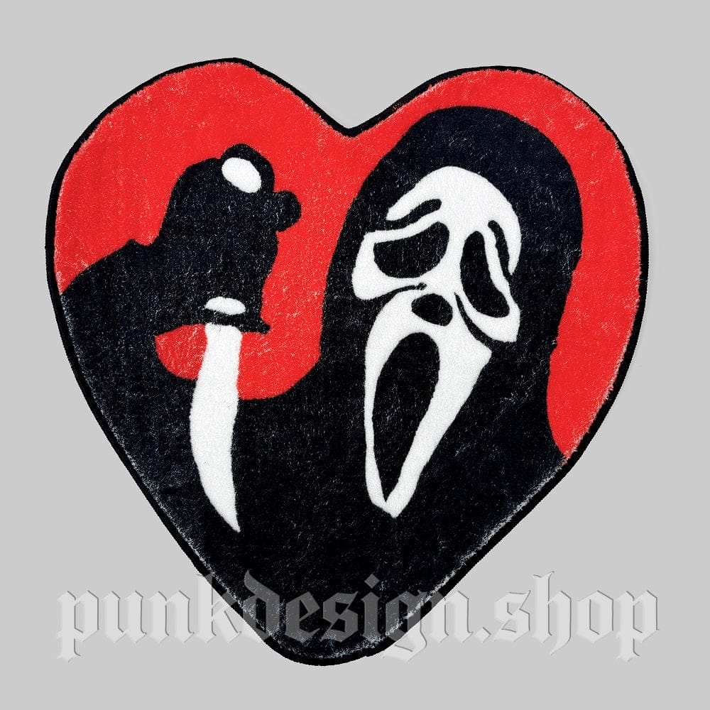 Kobine Home's Gothic Heart Shape Death Mat