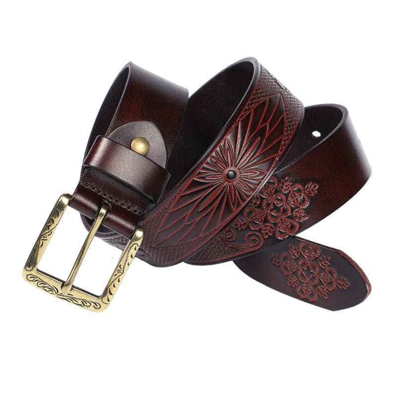 Kobine Men's Gothic Embossed Belt