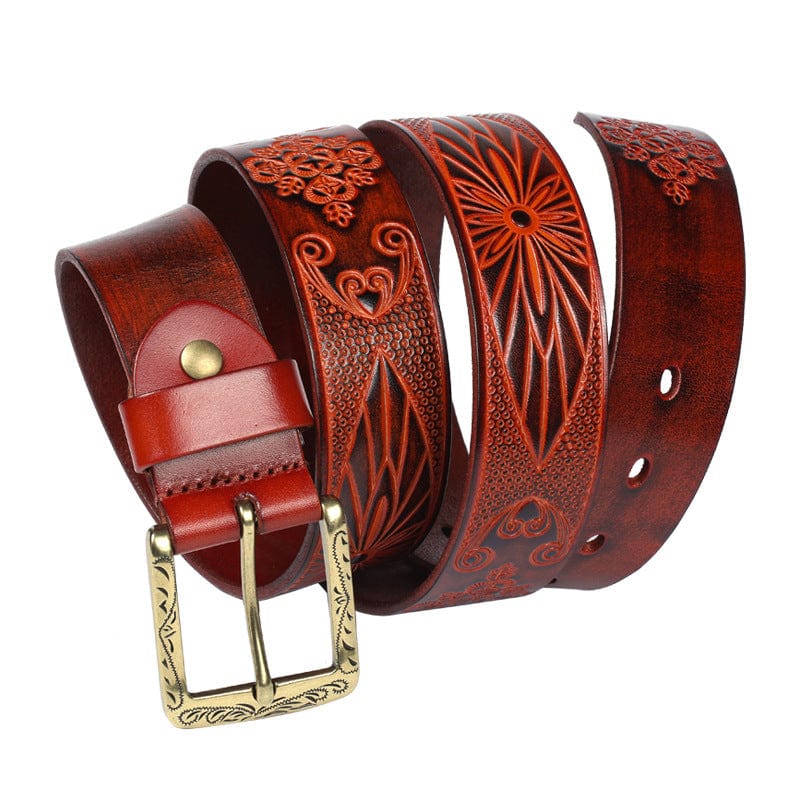 Kobine Men's Gothic Embossed Belt