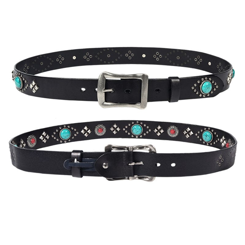 Kobine Men's Gothic Rudy Studded Belt