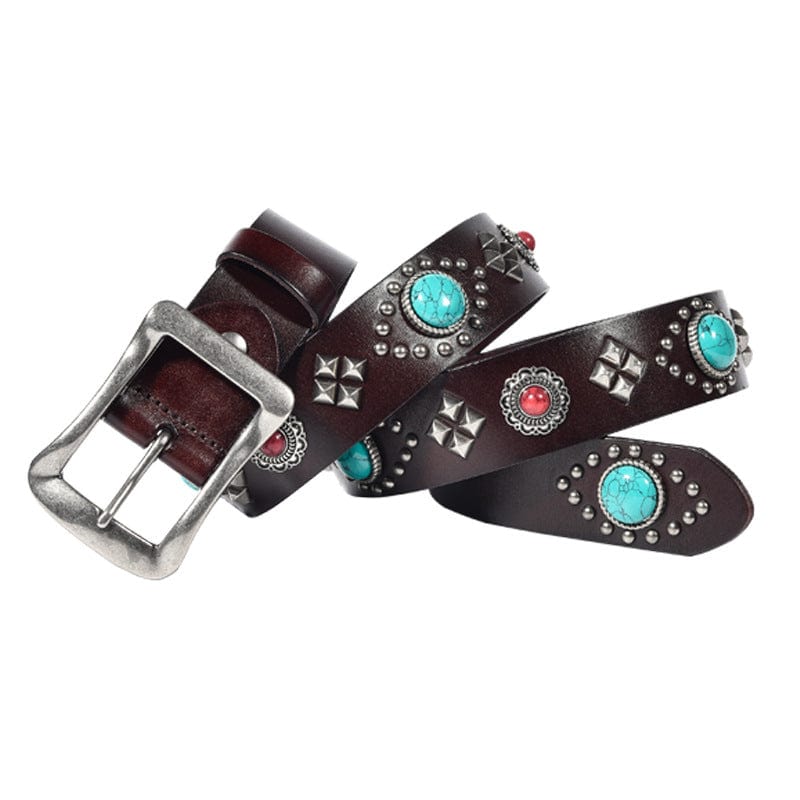 Kobine Men's Gothic Rudy Studded Belt