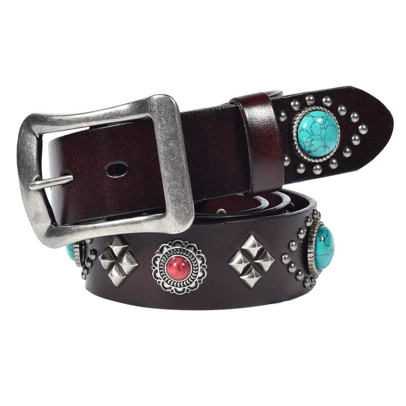 Kobine Men's Gothic Rudy Studded Belt