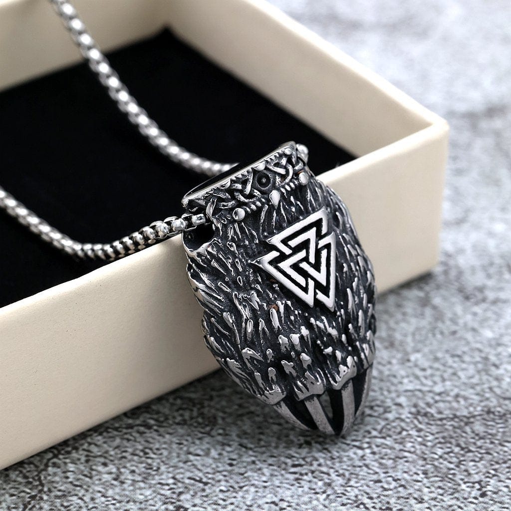 Kobine Men's Punk Bear Paw Necklace