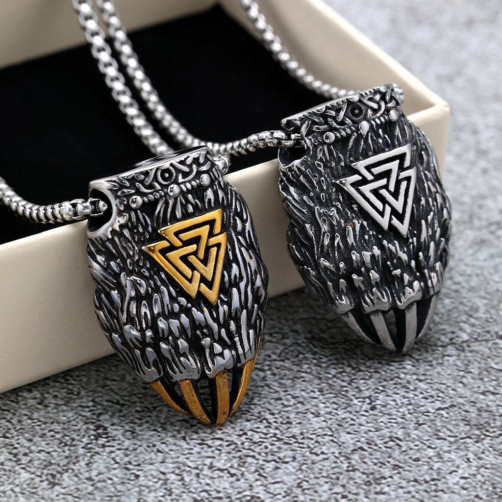 Kobine Men's Punk Bear Paw Necklace