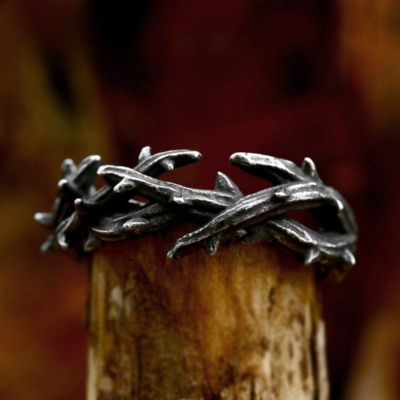 Kobine Men's Punk Branch Ring