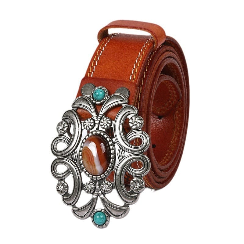 Kobine Men's Punk Embossed Belt