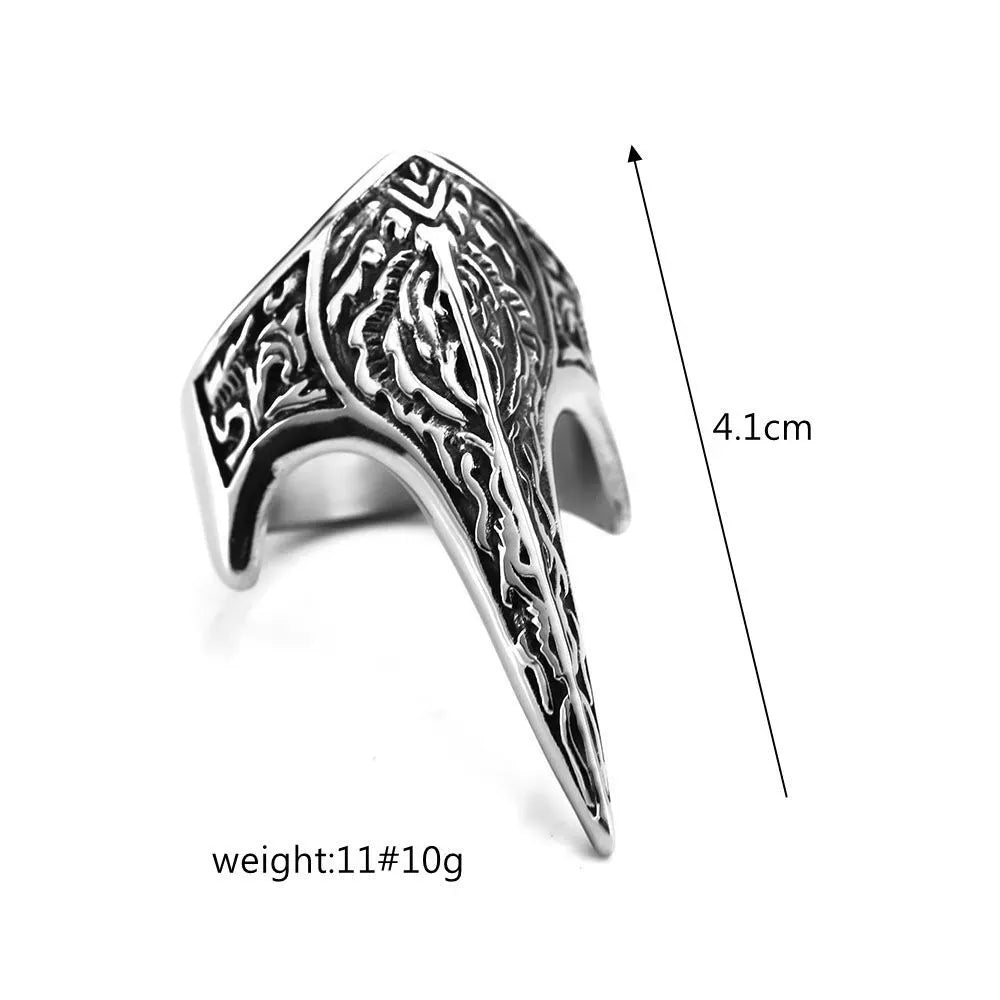 Kobine Men's Punk Pointed Ring