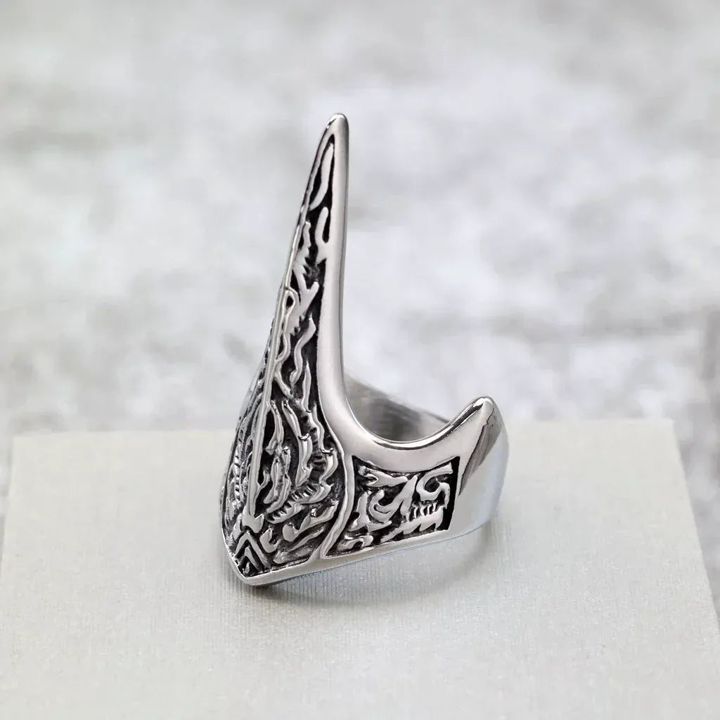 Kobine Men's Punk Pointed Ring