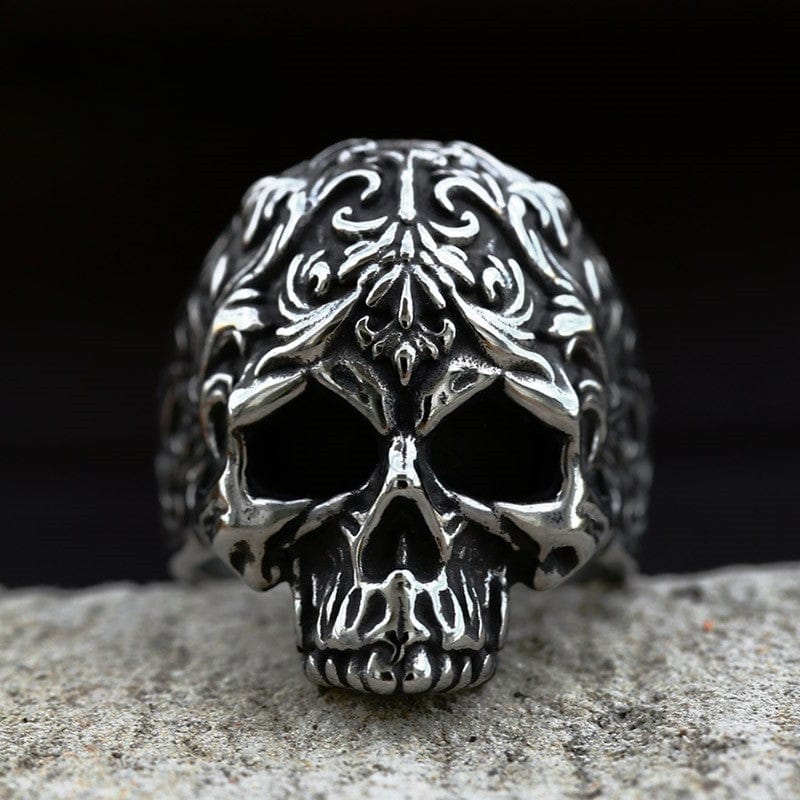 Kobine Men's Punk Skull Ring