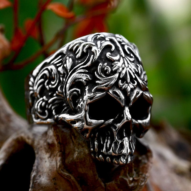 Kobine Men's Punk Skull Ring