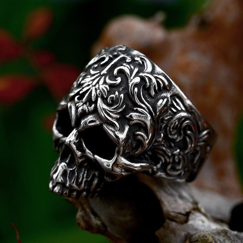 Kobine Men's Punk Skull Ring