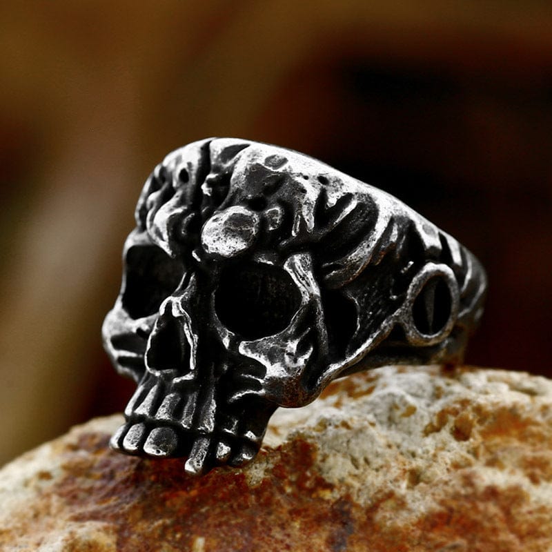 Kobine Men's Punk Skull Ring