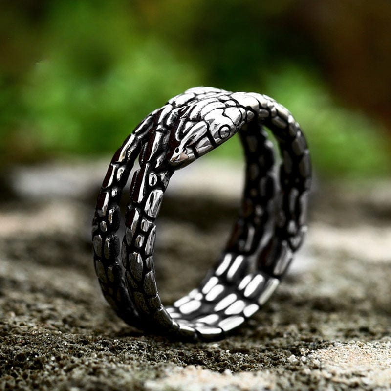 Kobine Men's Punk Snake Ring