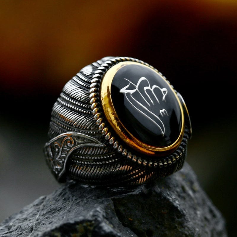 Kobine Men's Punk Totem Ring
