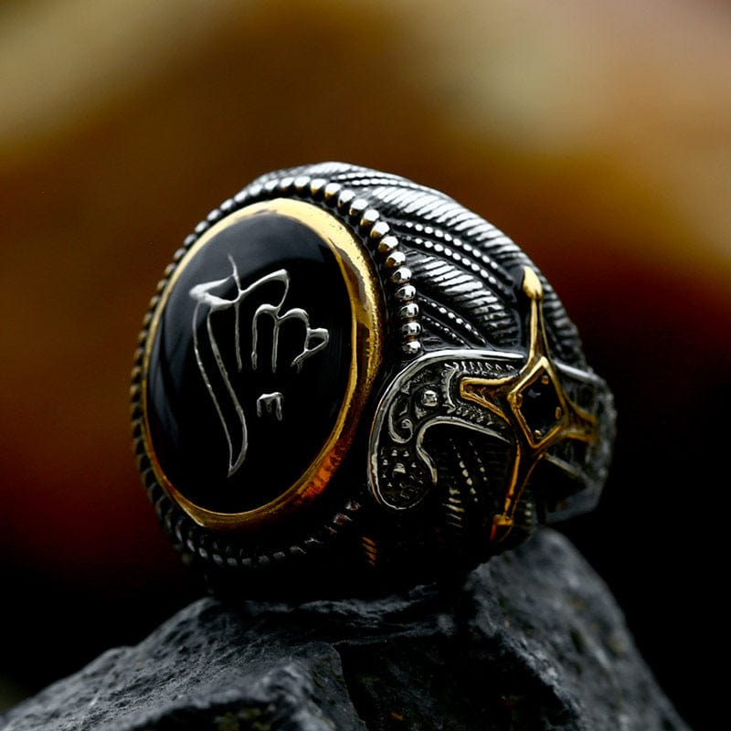 Kobine Men's Punk Totem Ring