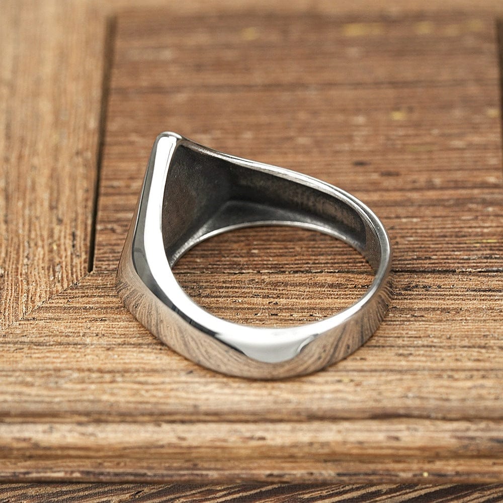 Kobine Men's Punk Triangular Ring