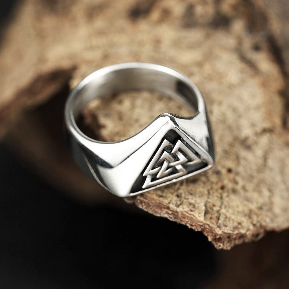 Kobine Men's Punk Triangular Ring