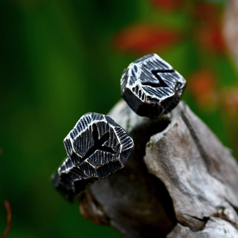 Kobine Men's Punk Vintage Open Ring