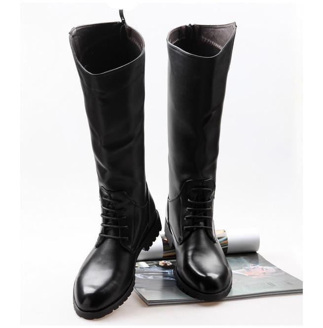 Kobine Men's Self Tie Back Zip Riding Boots