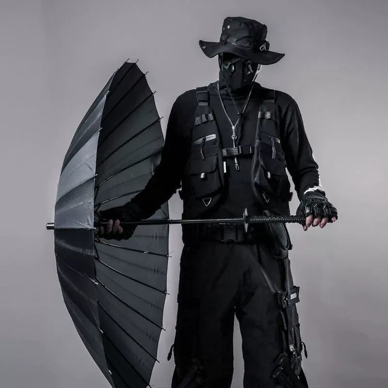 Kobine Men's Techwear Minimalist Katana Shape Umbrella