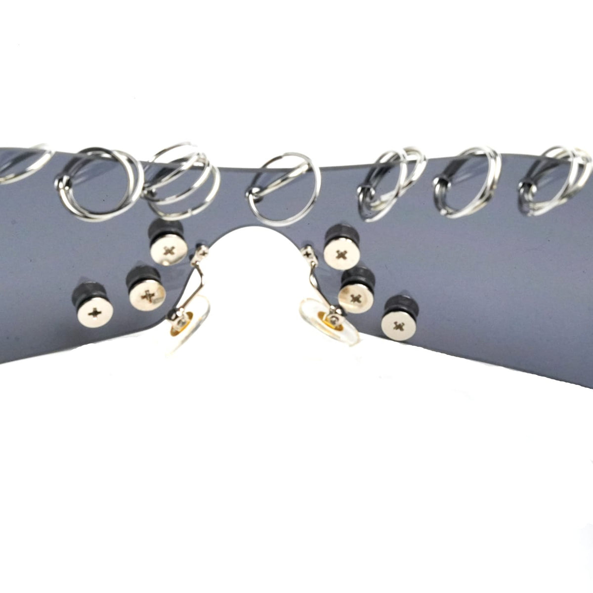 Kobine Unisex Cyberpunk Spiked Ring Wrap Around Glasses Sunglasses