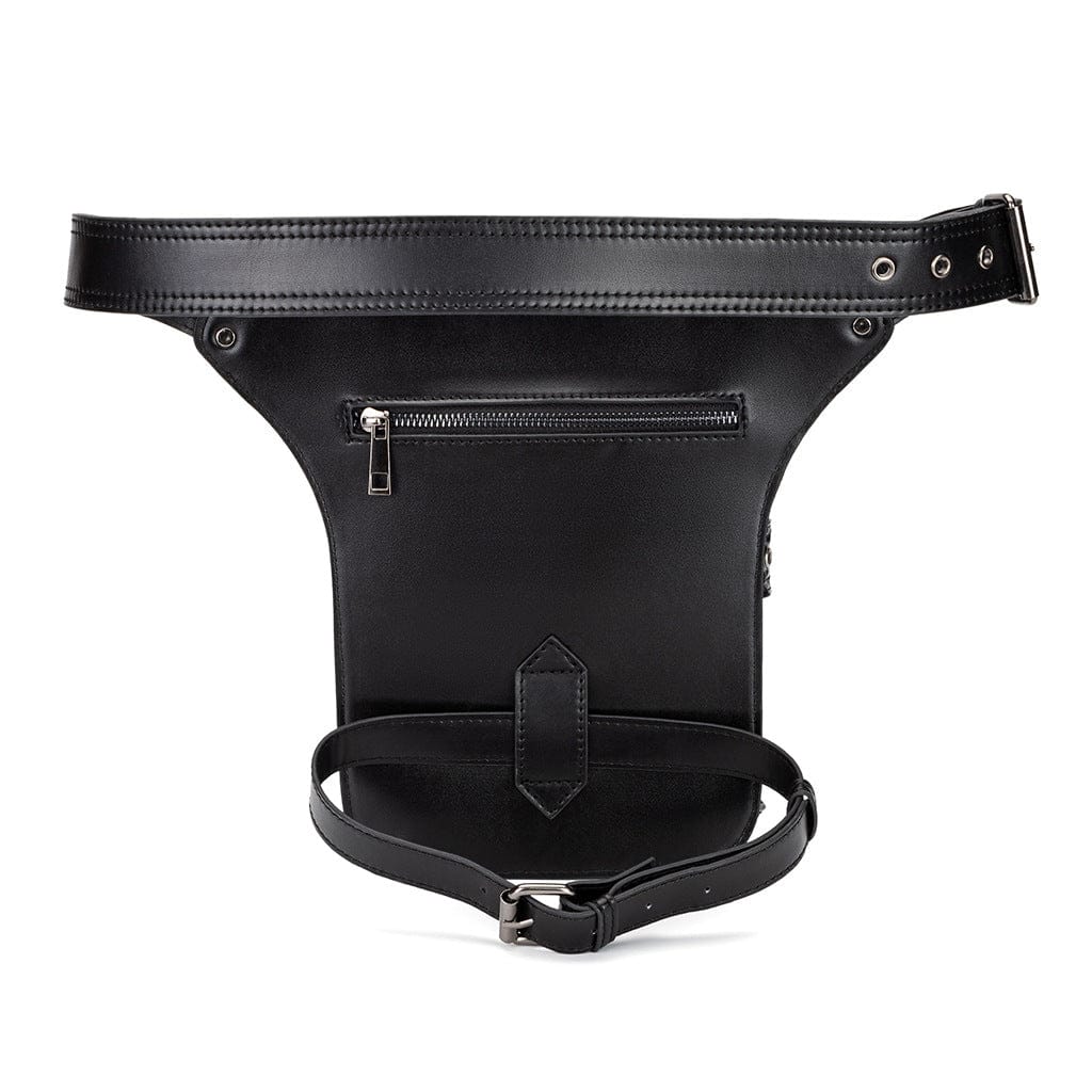 Kobine Unisex Punk Eyelet Rivet Skull Bag