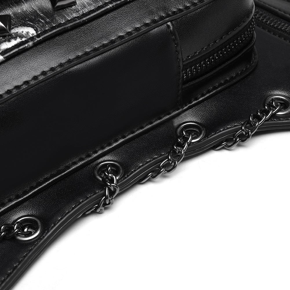 Kobine Unisex Punk Skull Chain Waist Bag