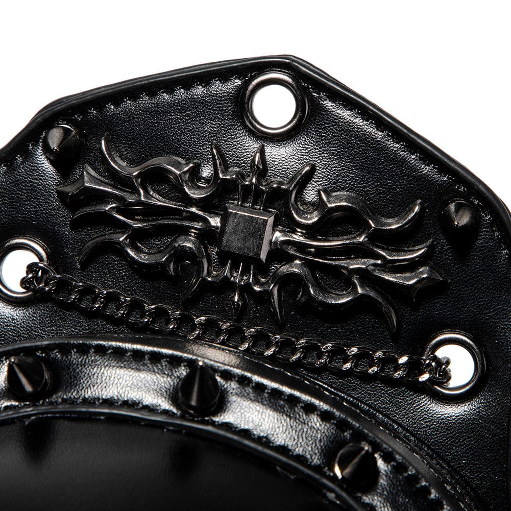 Kobine Unisex Punk Studded Skull Chained Bag
