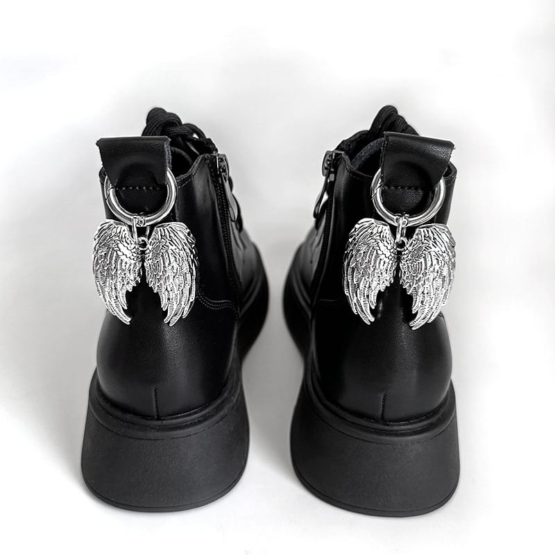 Kobine Unisex Punk Wing Shoe Charms Shoe Accessories
