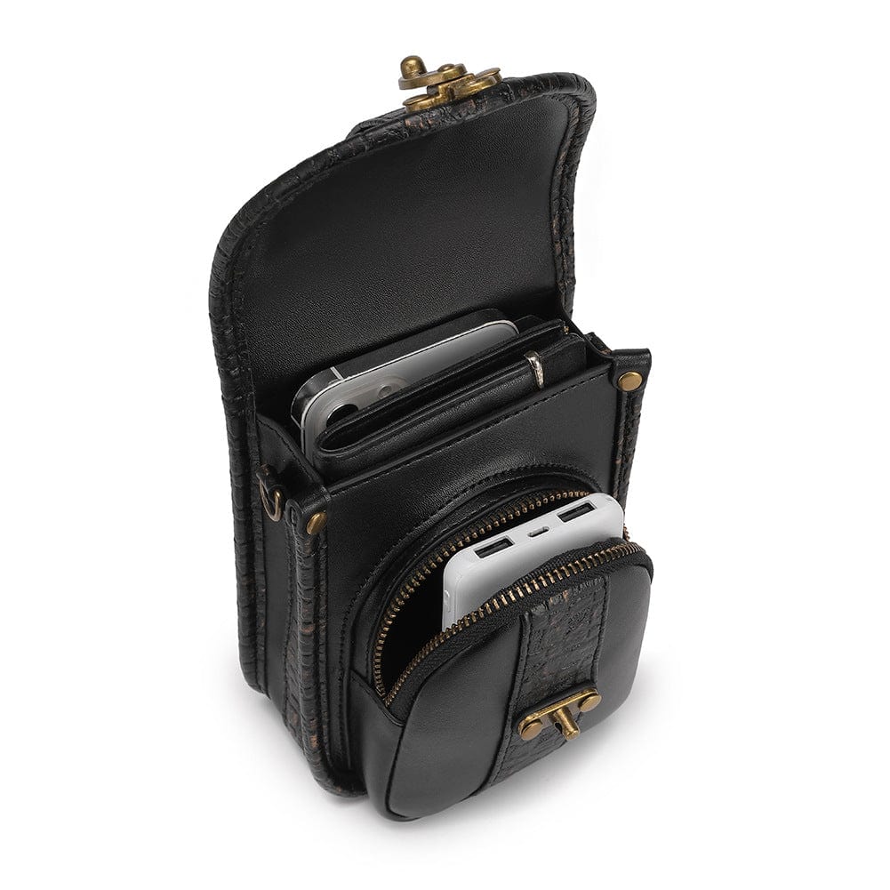 Kobine Unisex Steampunk Snakeskin Mini Bag