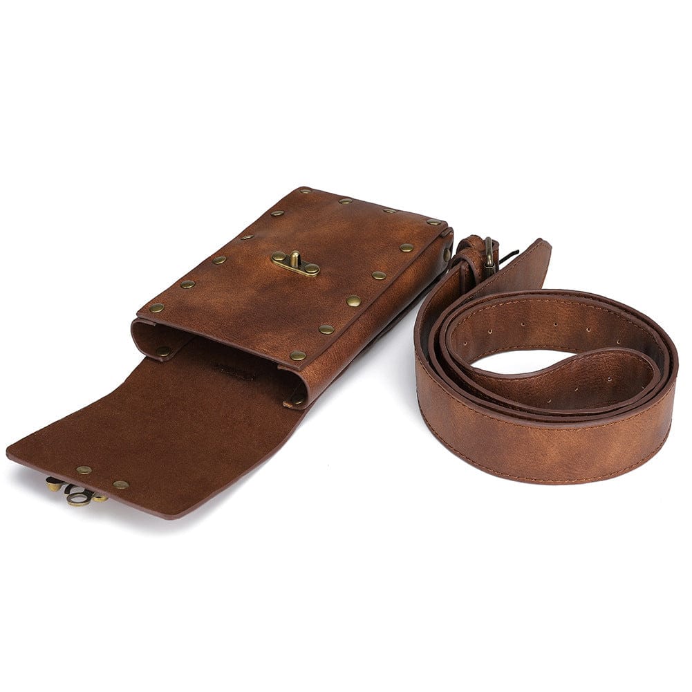 Kobine Unisex Vintage Rivet Buckle Waist Bag