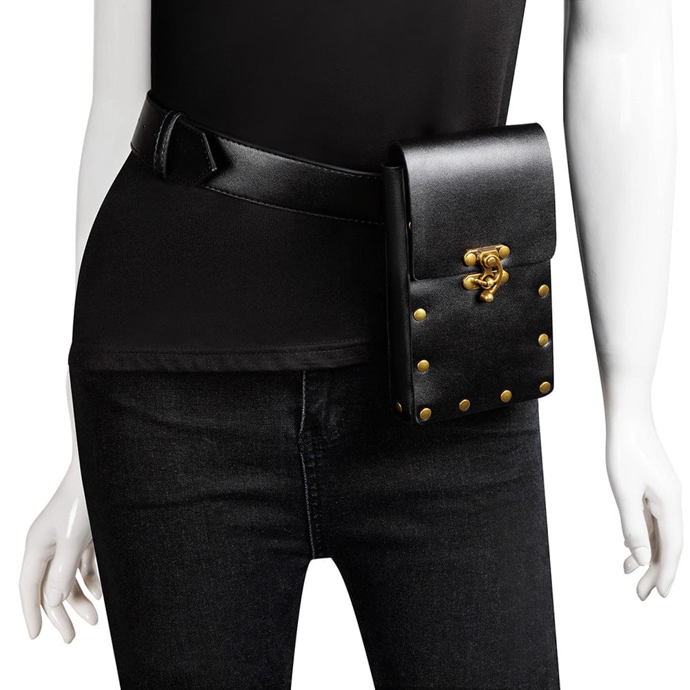 Kobine Unisex Vintage Rivet Buckle Waist Bag