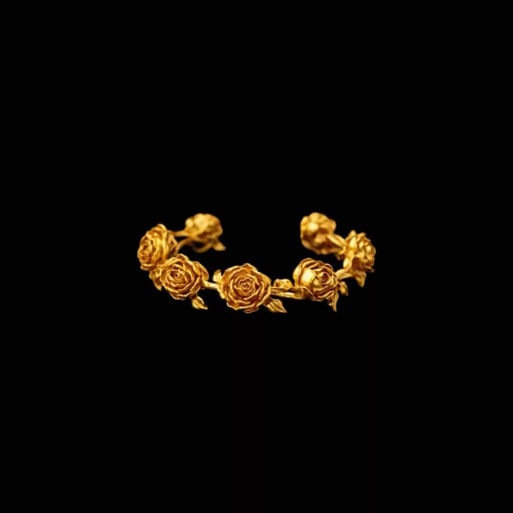 Kobine Women's Gothic 3D Rose Ear Cuffs
