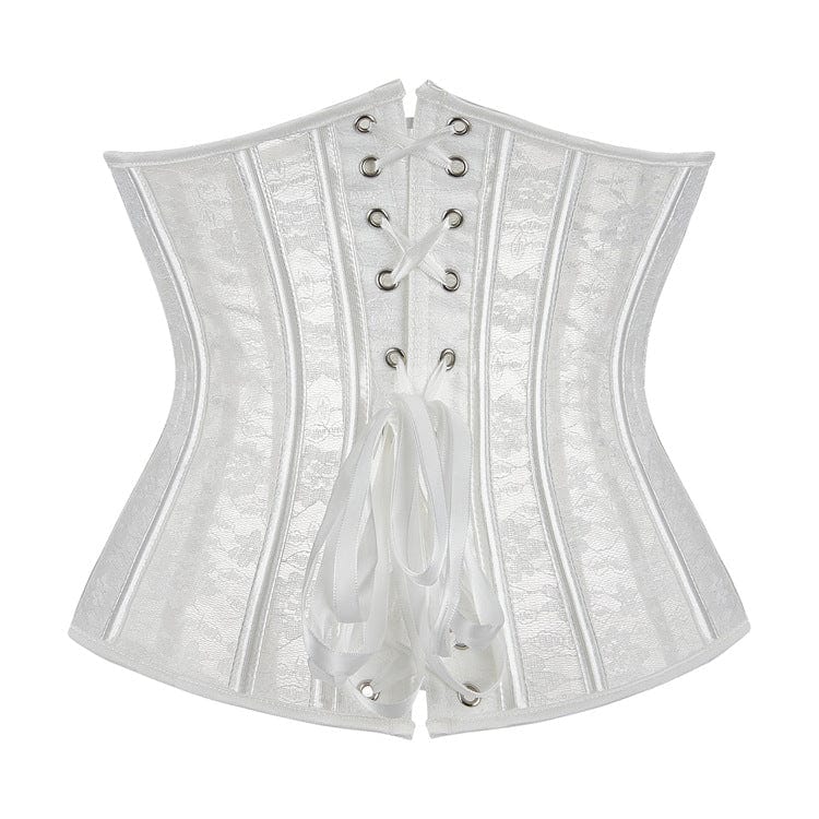 Kobine Women's Gothic Floral Lace Splice Underbust Corset