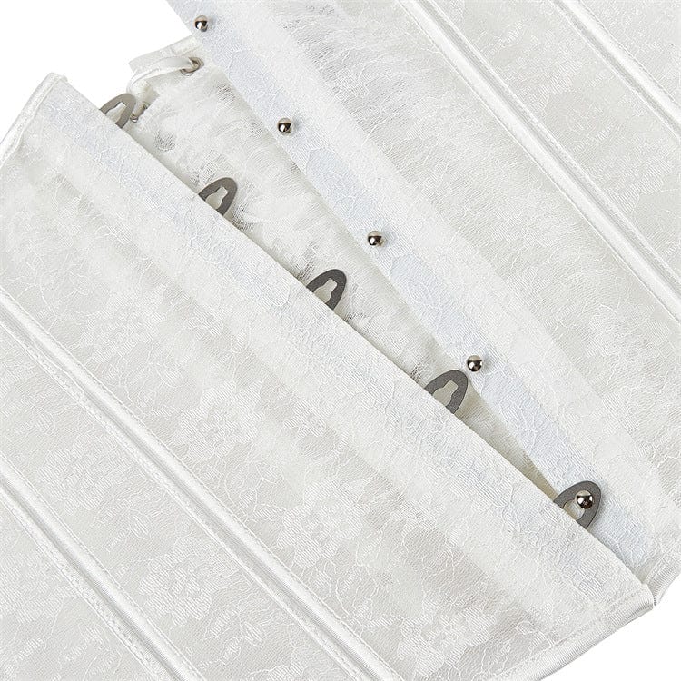 Kobine Women's Gothic Floral Lace Splice Underbust Corset